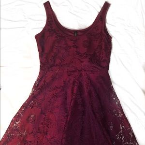 Maroon Lace AEROPOSTALE Dress